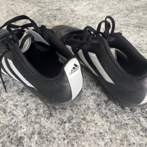 Adidas Kids Black and White Soccer Cleats